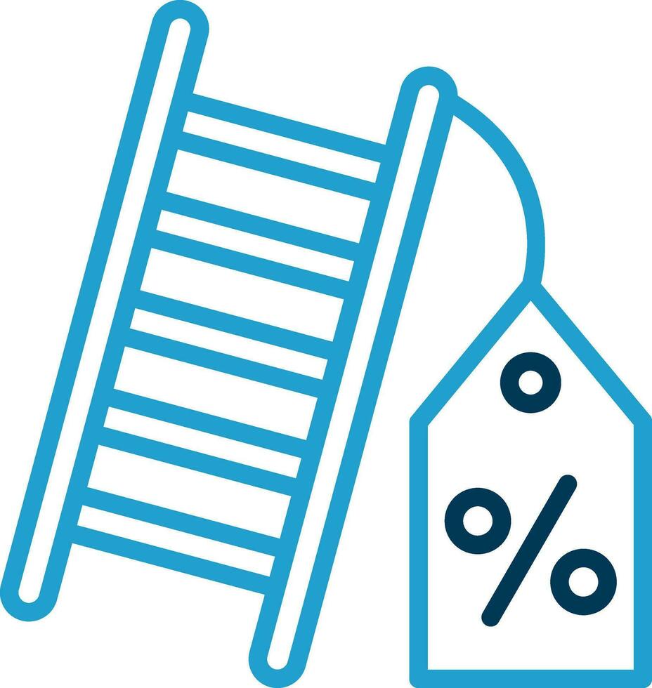 Discount Ladder Vector Icon Design