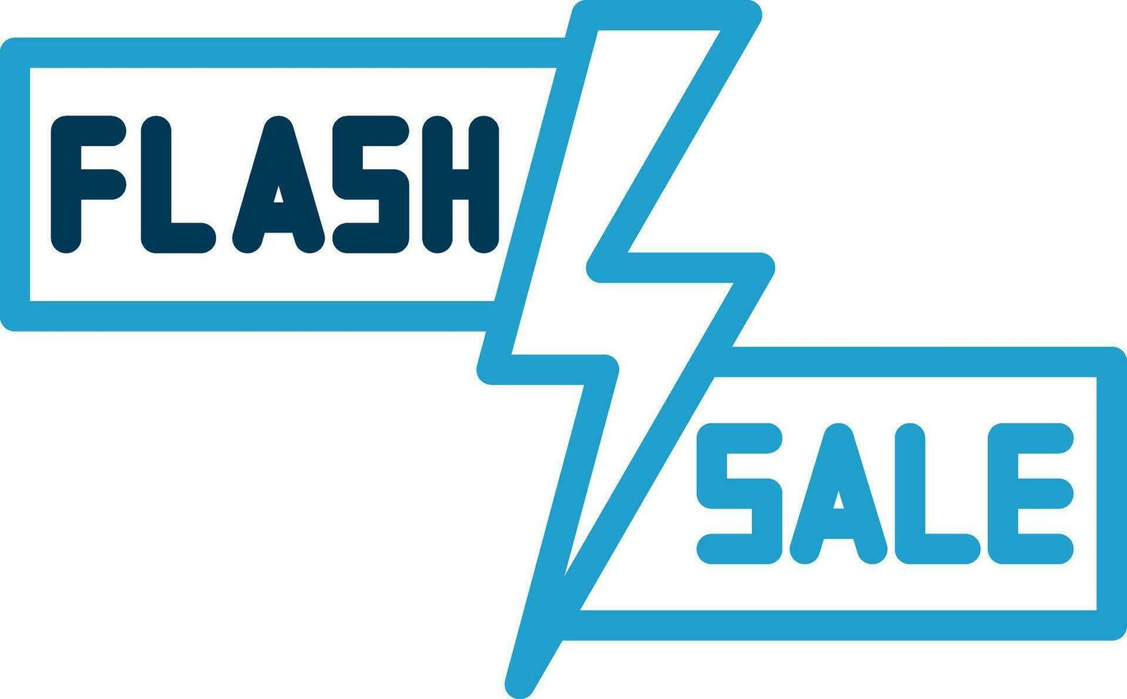 Flash Sale Lightning Vector Icon Design