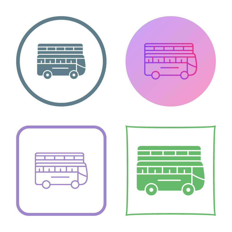 Double Bus Vector Icon