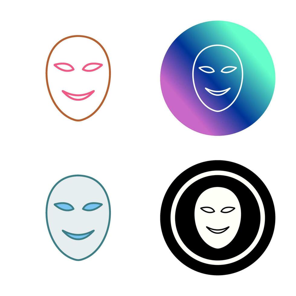 Ancient Face Mask Vector Icon