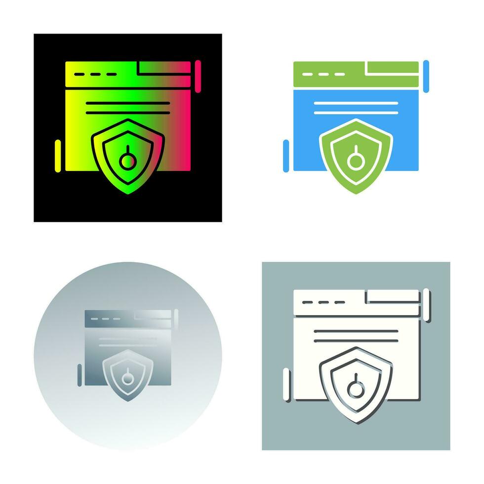 Web Security Vector Icon