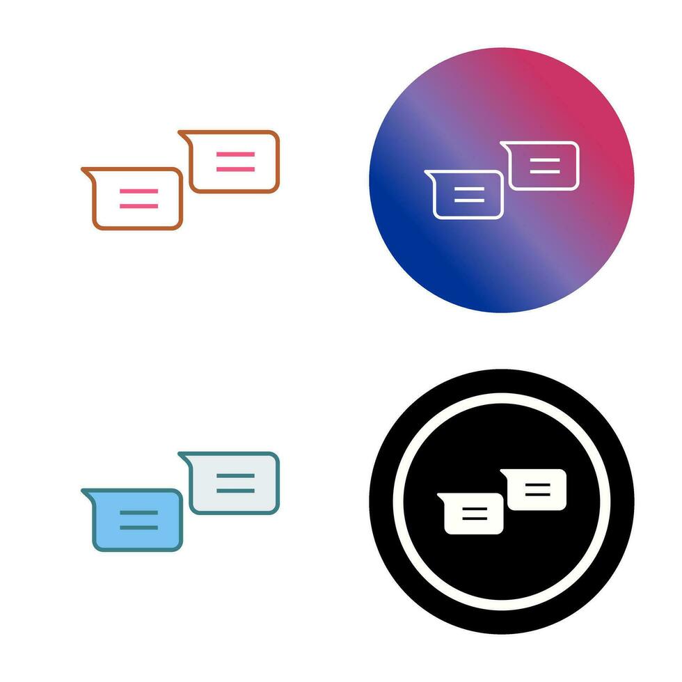 Unique Messages Vector Icon