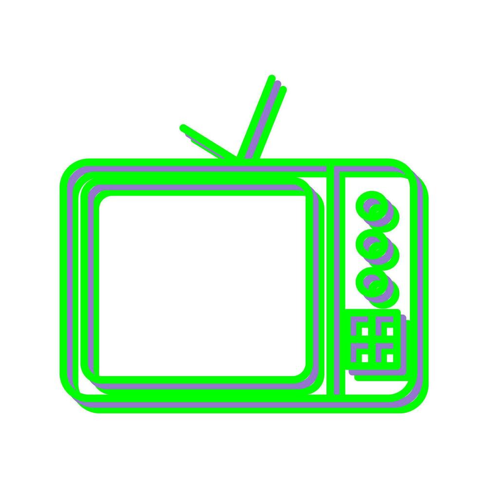 TV Set Vector Icon