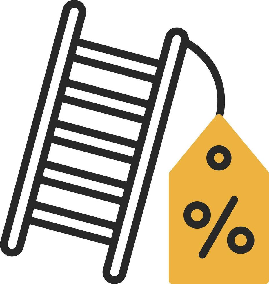 Discount Ladder Vector Icon Design