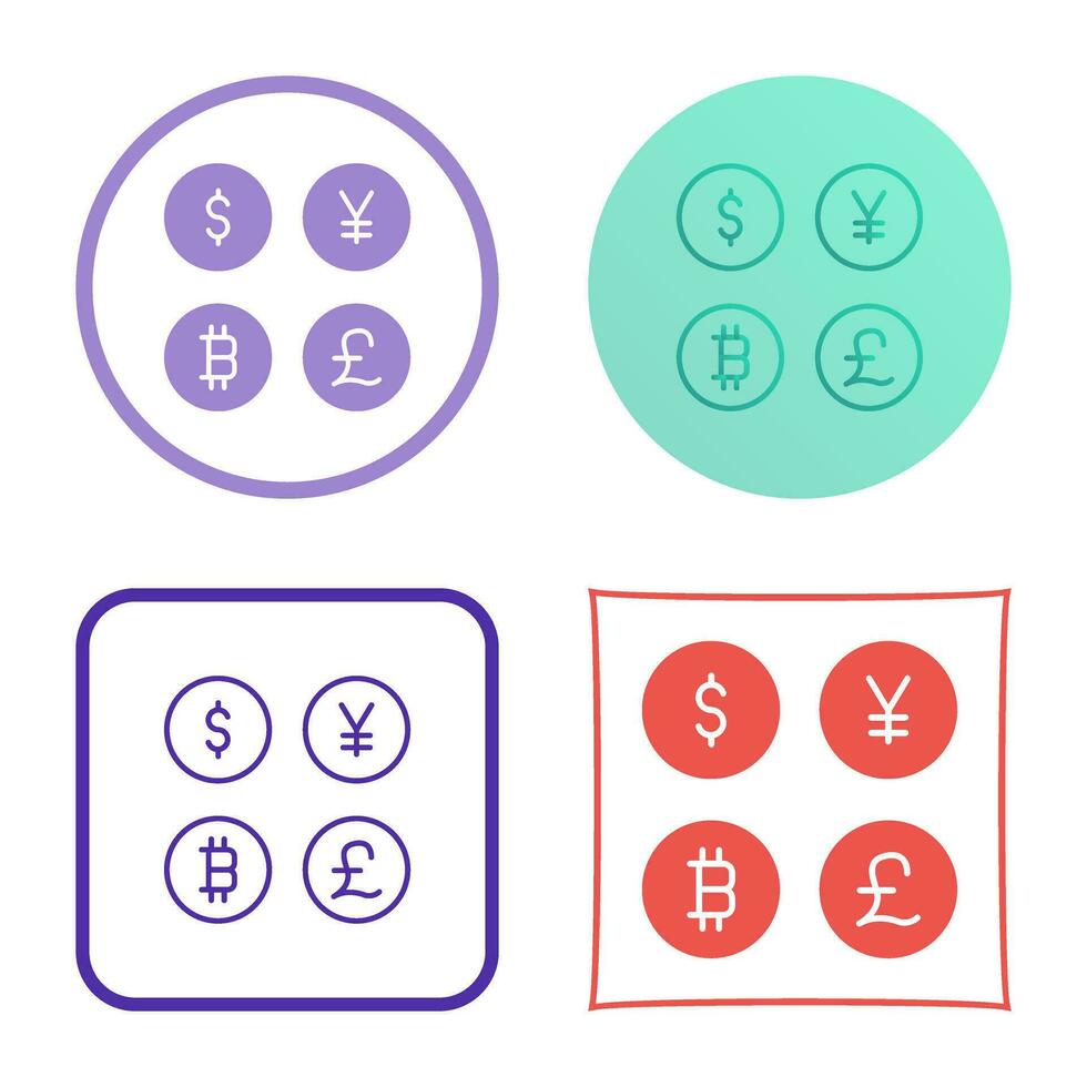 Currency Symbols Vector Icon