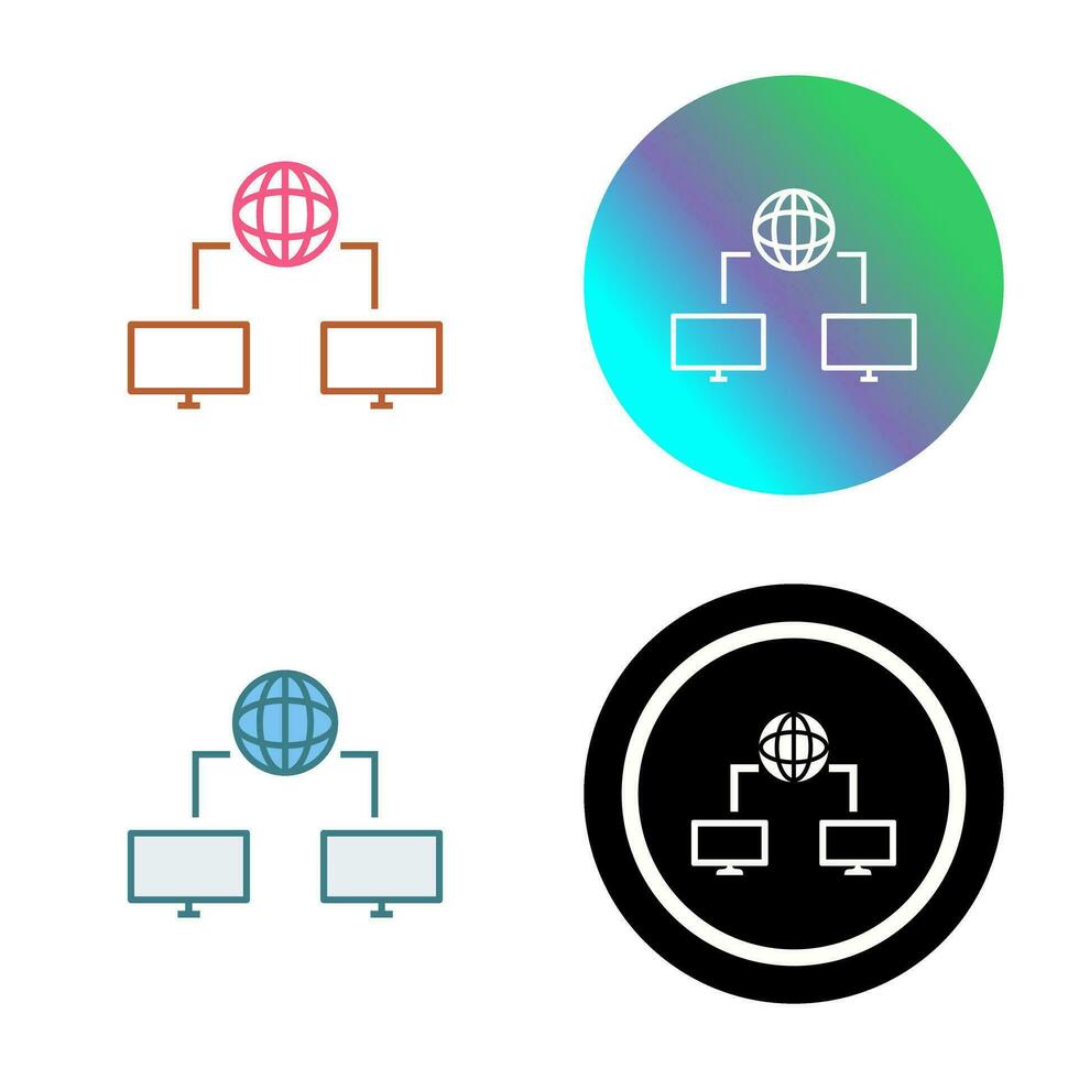 Unique Internet Connectivity Vector Icon