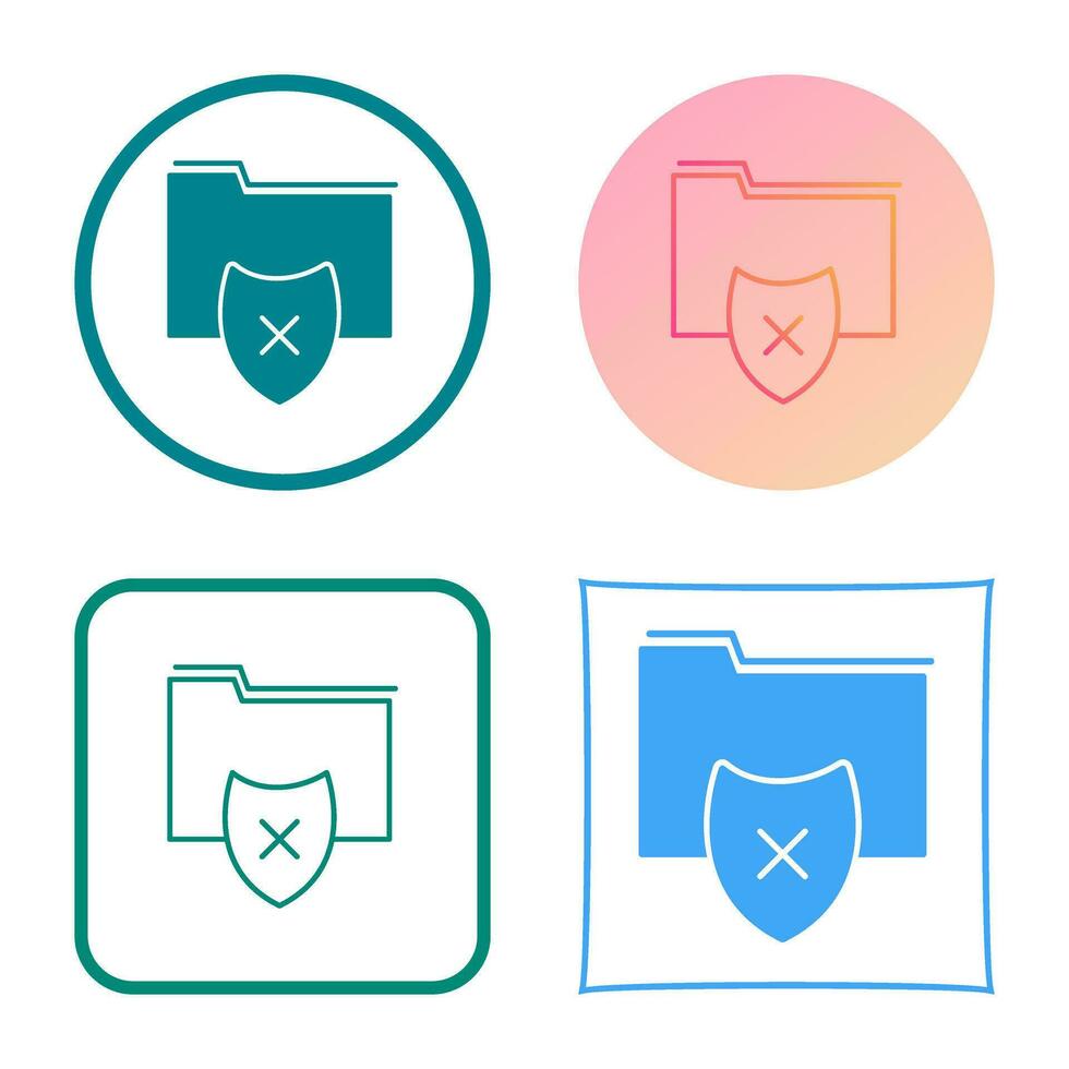 Vulnerable Folder Vector Icon