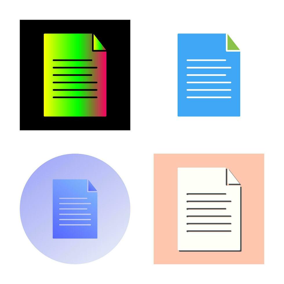 Sheet Vector Icon