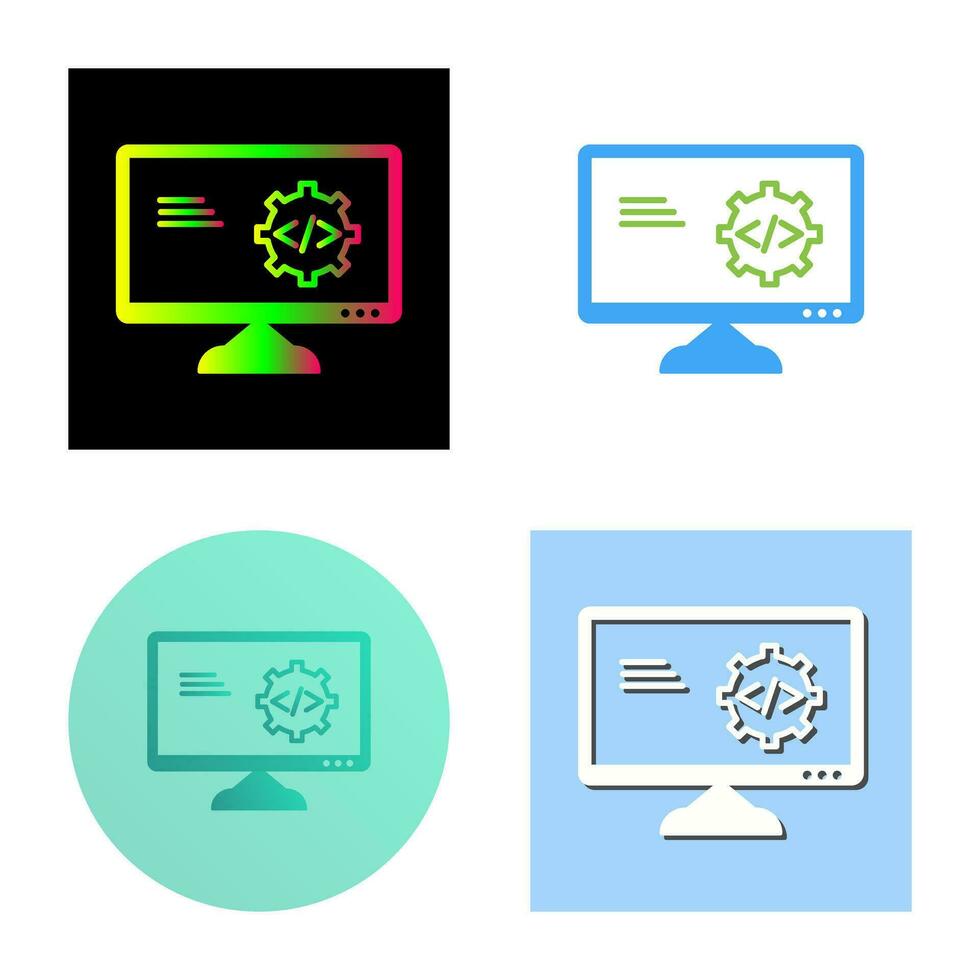 icono de vector de optimización de código único