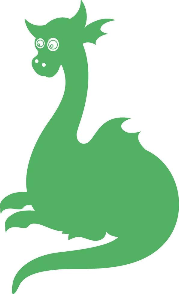 Dragon green for decoration and design. vector