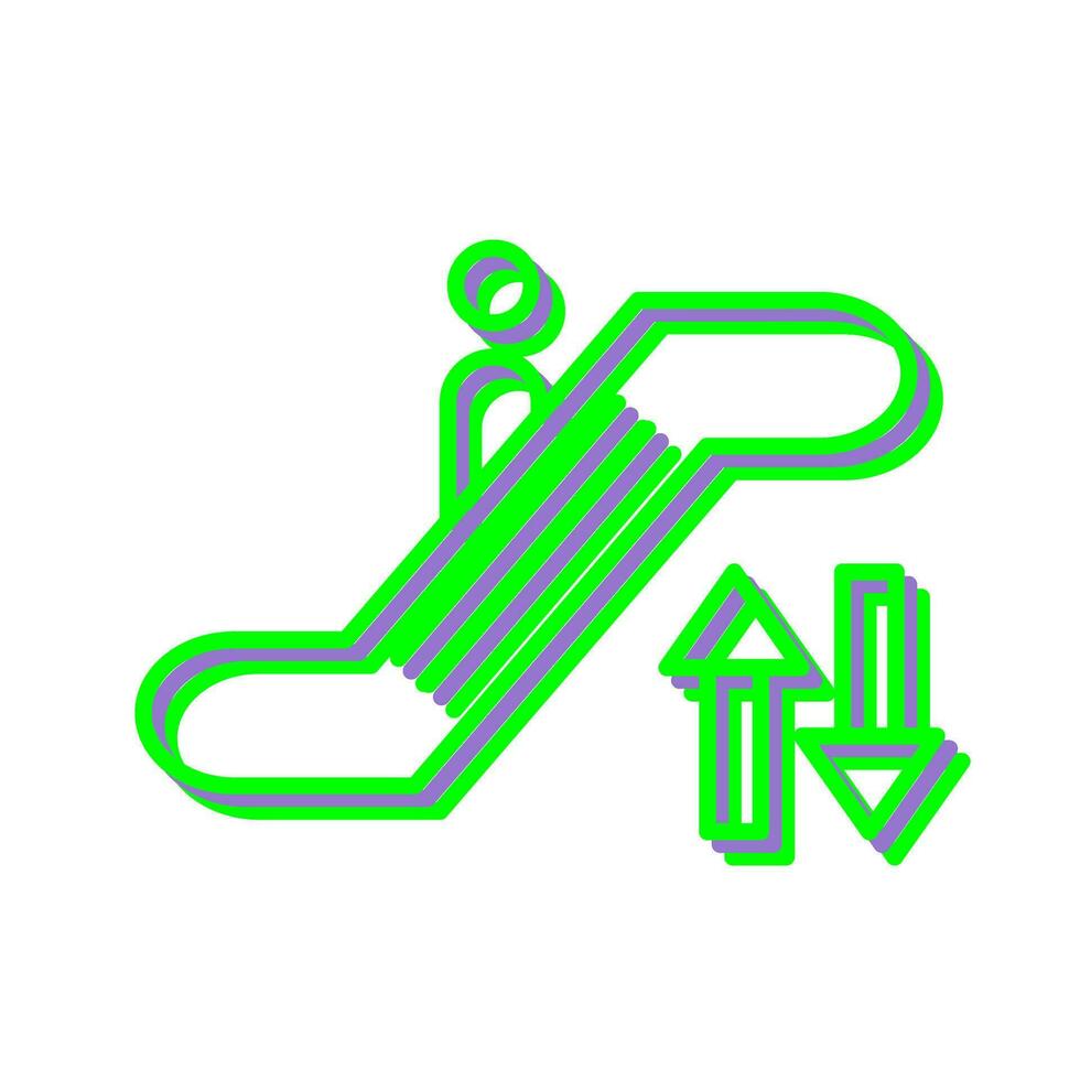 icono de vector de escalera mecánica