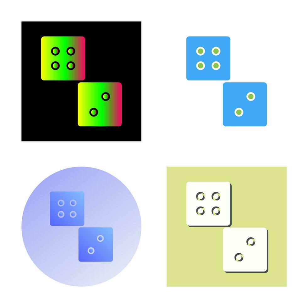 Unique Dice Vector Icon