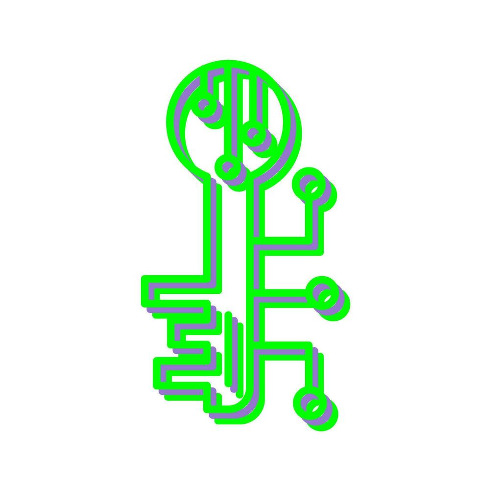 Electronic Key Vector Icon