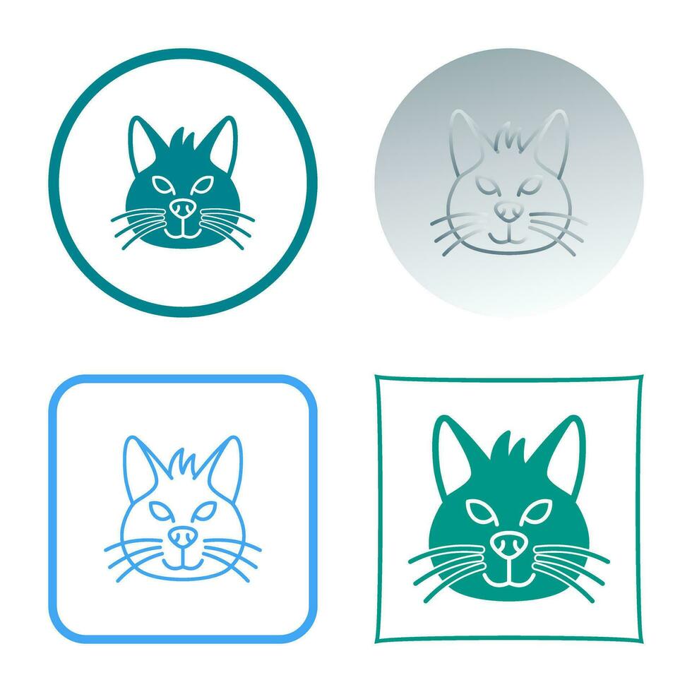 icono de vector de gato