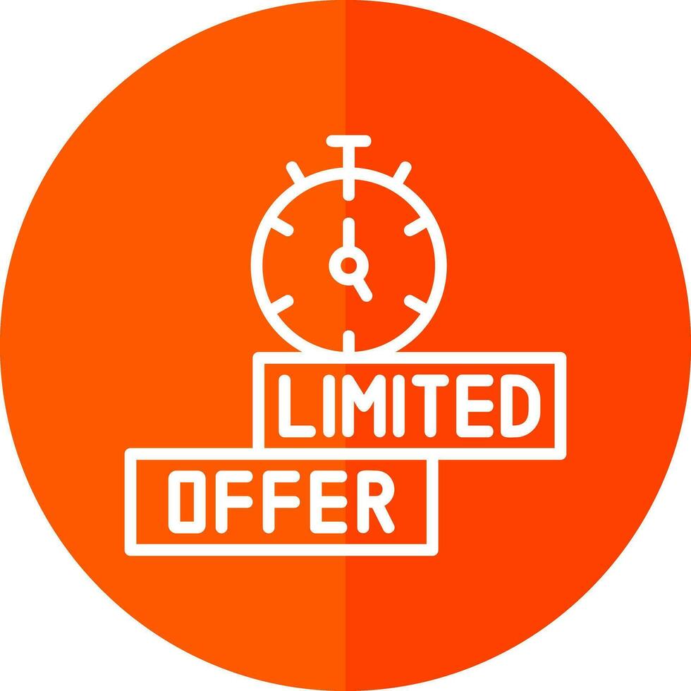 Limited Time Offer Vector Icon Design