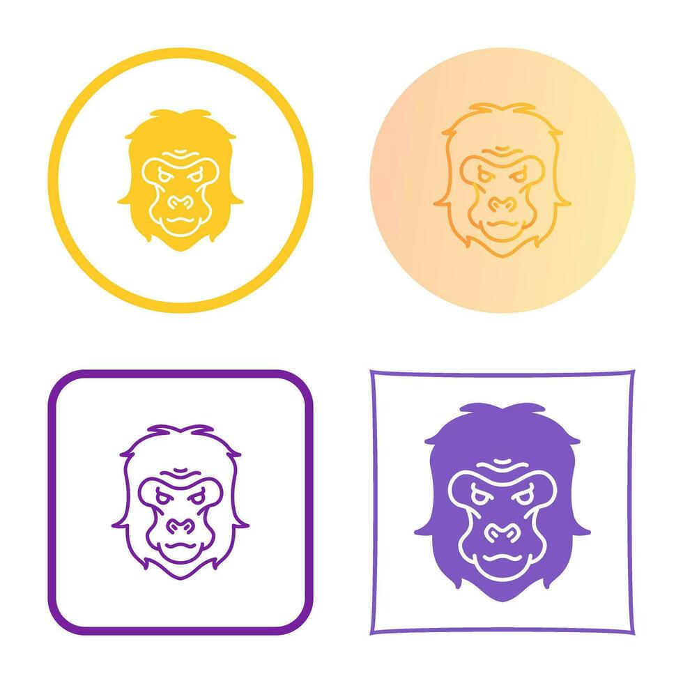 Gorilla Vector Icon