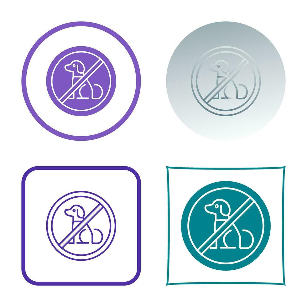 No Pets Vector Icon