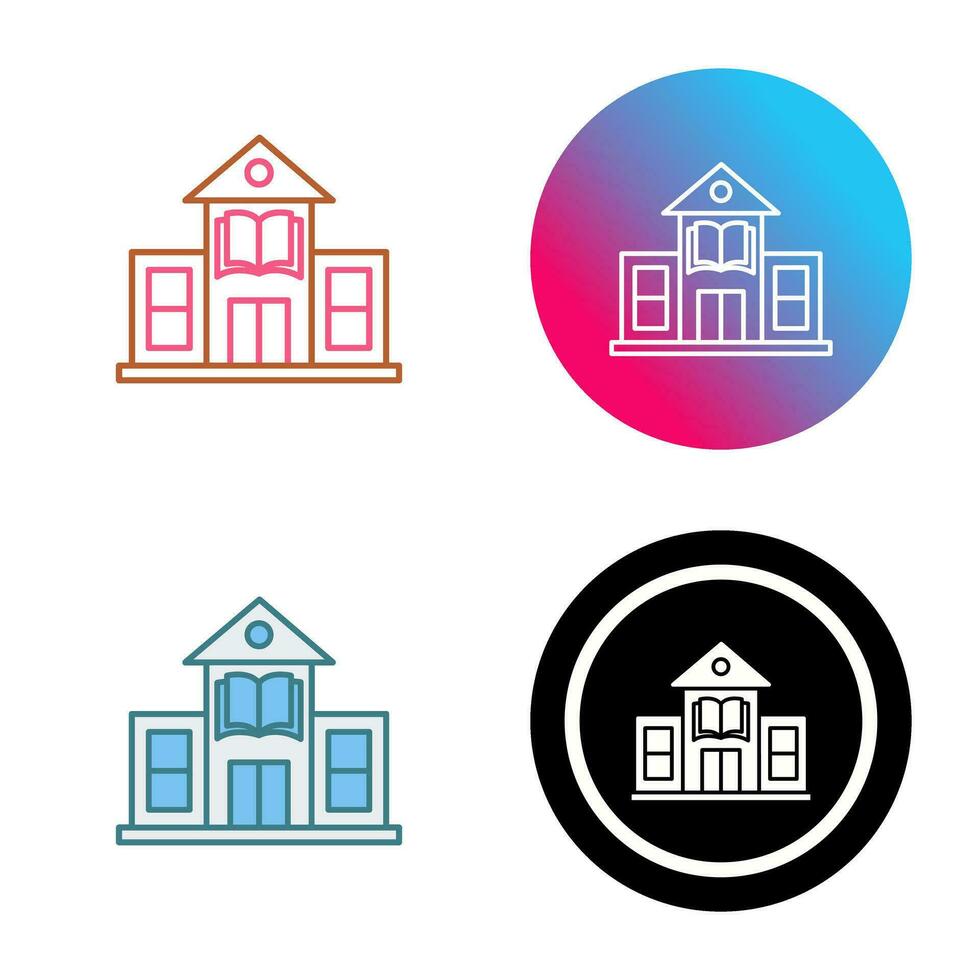 Library Building Vector Icon