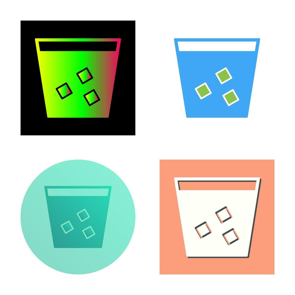 Unique Double Shot Vector Icon