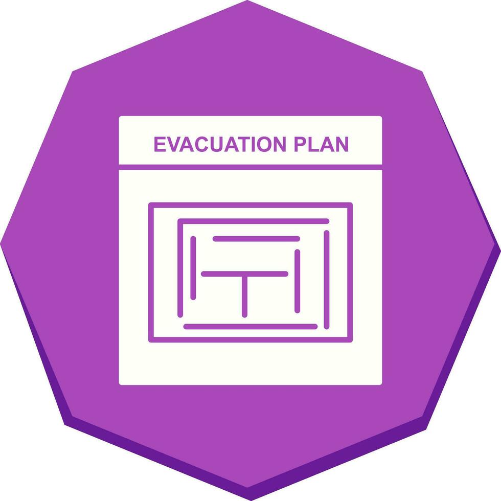 Evacuation Plan Vector Icon