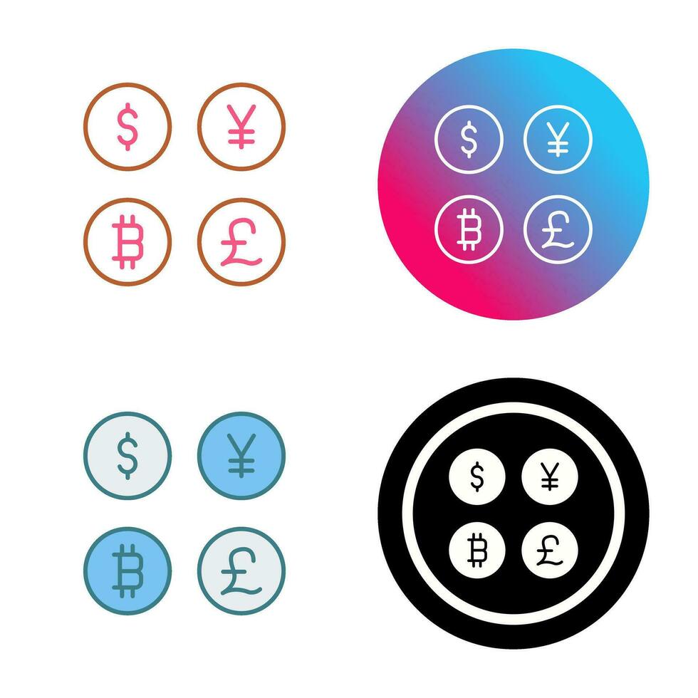 Currency Symbols Vector Icon