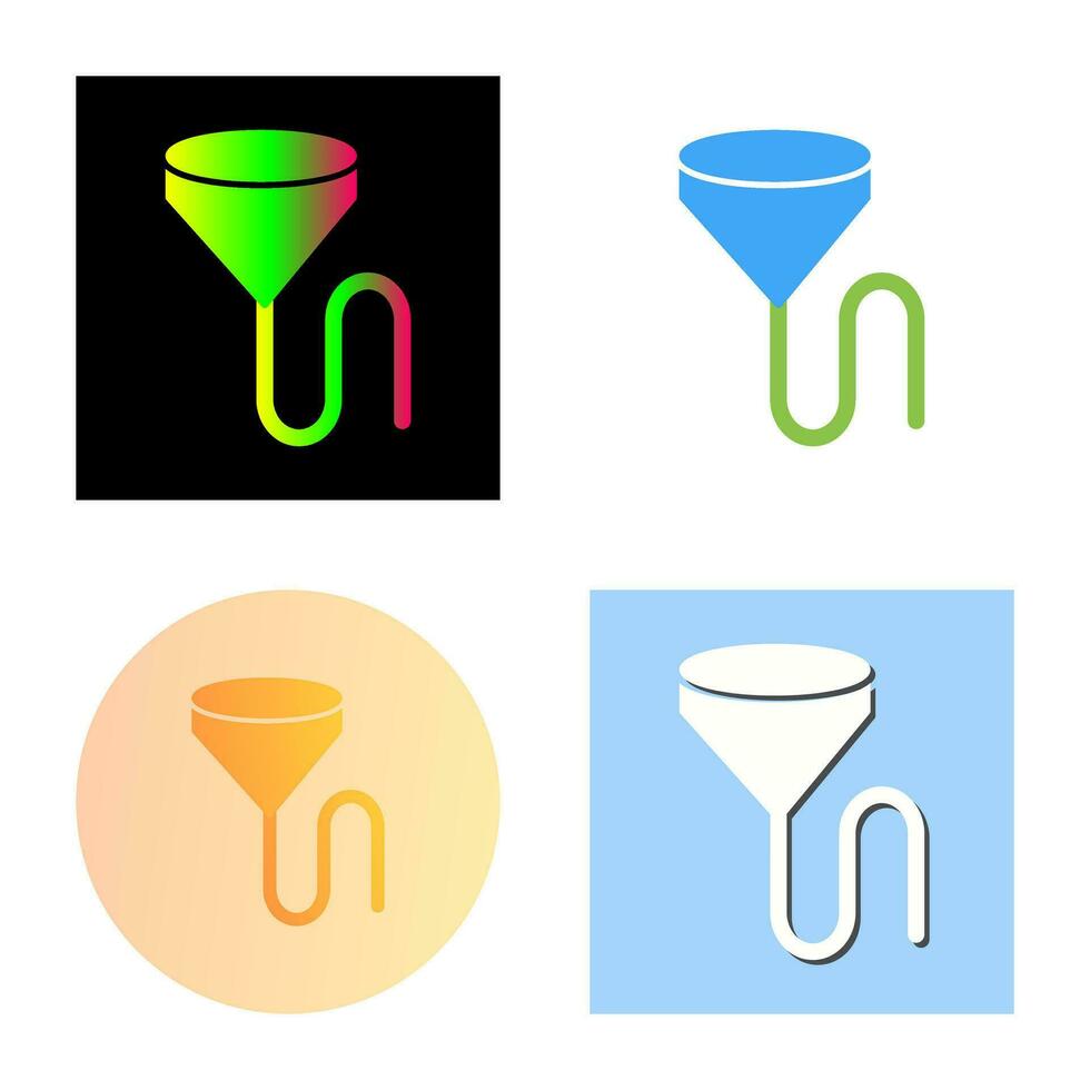 Unique Beer Bong Vector Icon