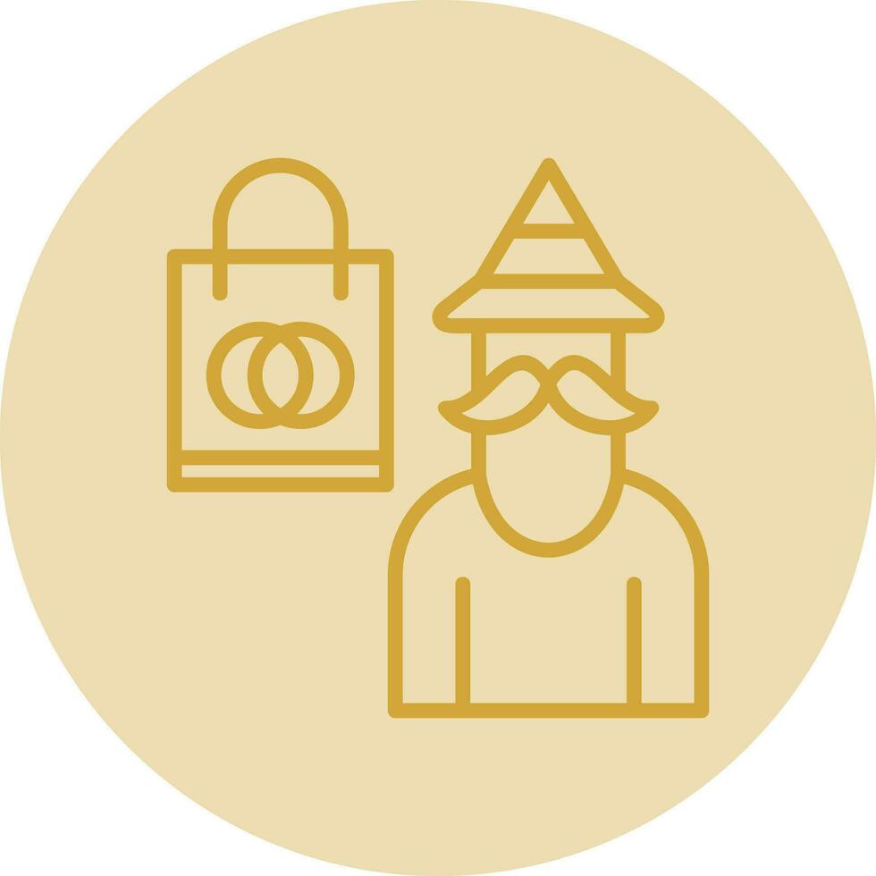 Shopping Wizard Vector Icon Design