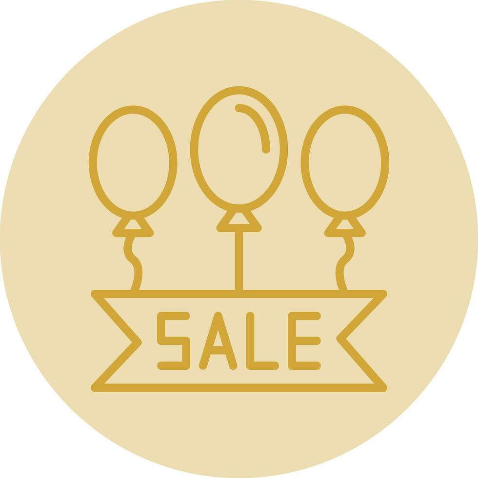 Sale Balloons Vector Icon Design