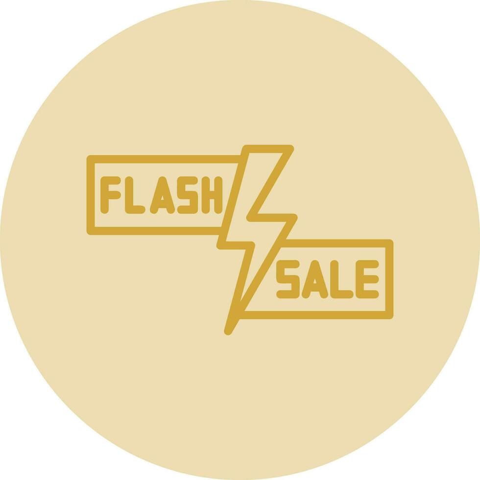 Flash Sale Lightning Vector Icon Design
