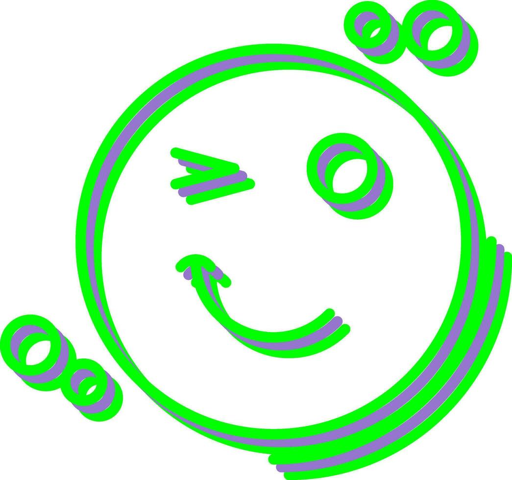 Wink Vector Icon