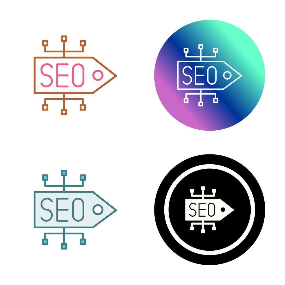 SEO Tag Vector Icon