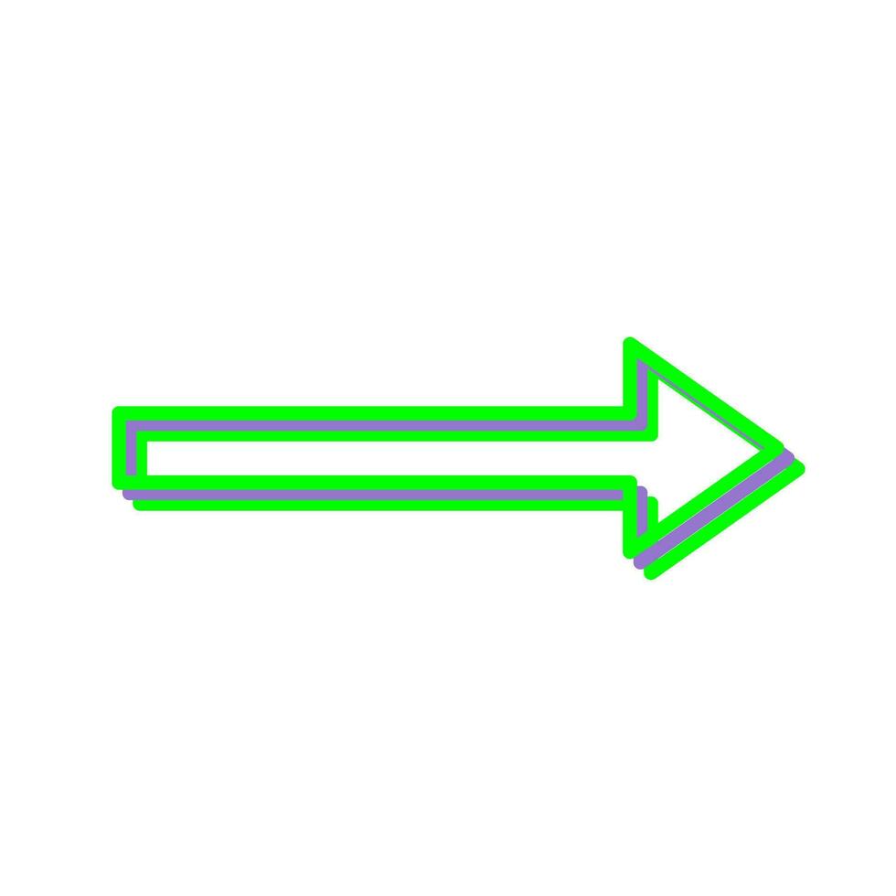 Unique Right Arrow Vector Icon