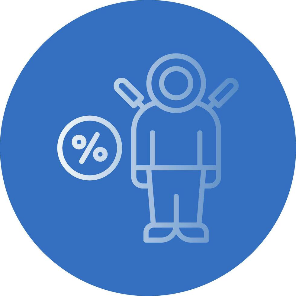 Discounted Ninja Vector Icon Design