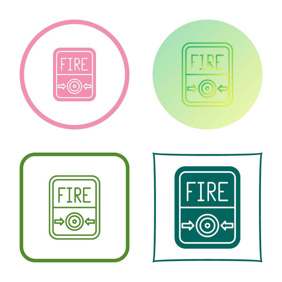 Fire Button Vector Icon