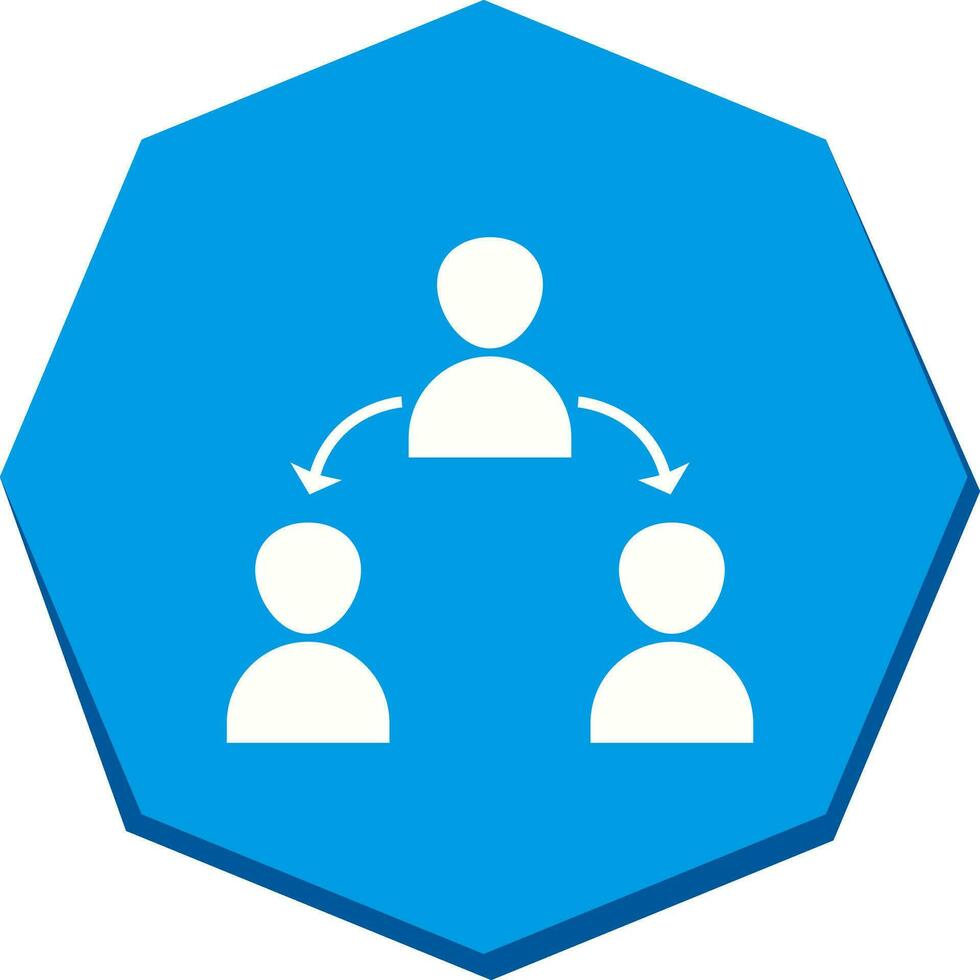 Unique Connected Users Vector Icon