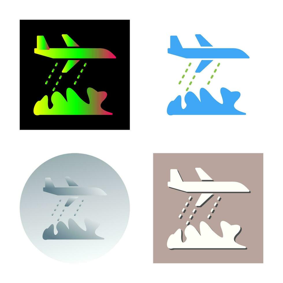 Unique Firefighter Plane Vector Icon
