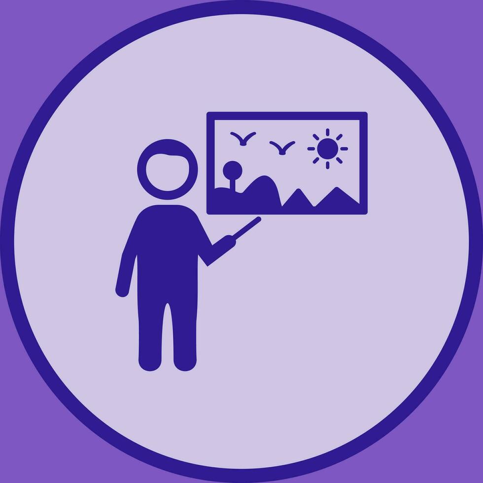Art Museum Guide Vector Icon