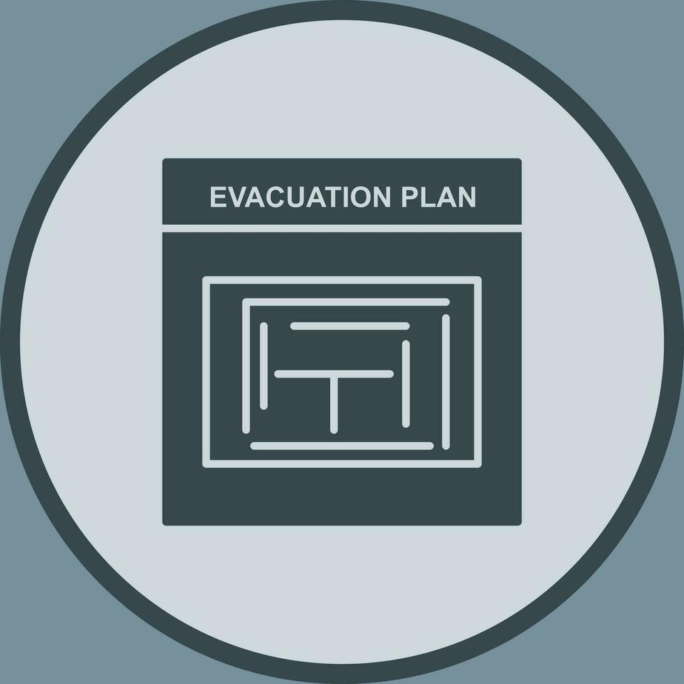 Evacuation Plan Vector Icon