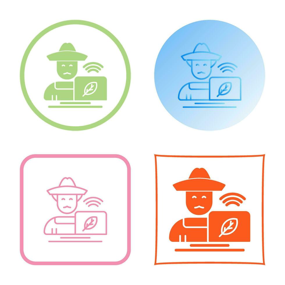 Farmer Vector Icon