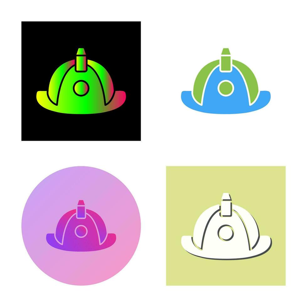 Unique Firefighter Hat Vector Icon