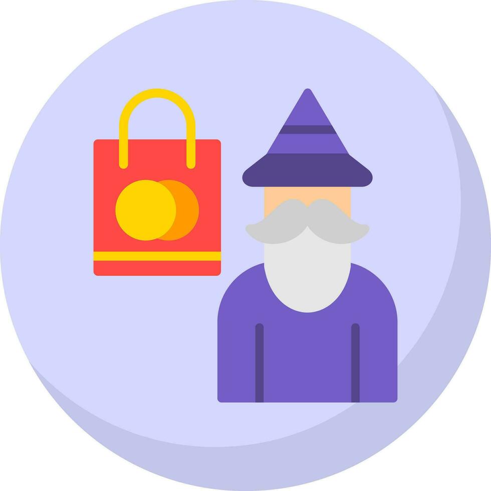 Shopping Wizard Vector Icon Design