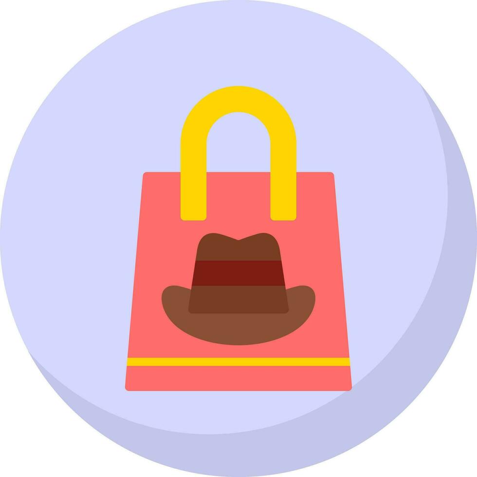 Shopping Cowboy Vector Icon Design