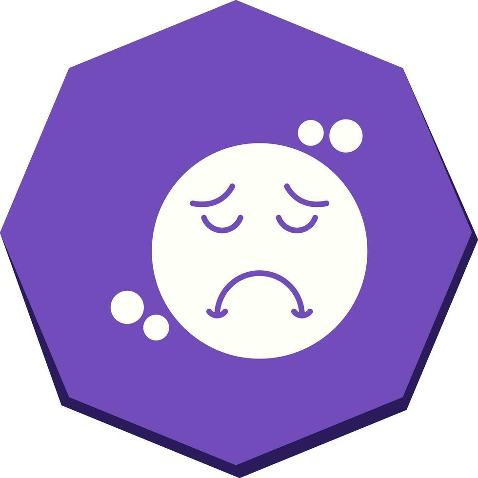 icono de vector triste