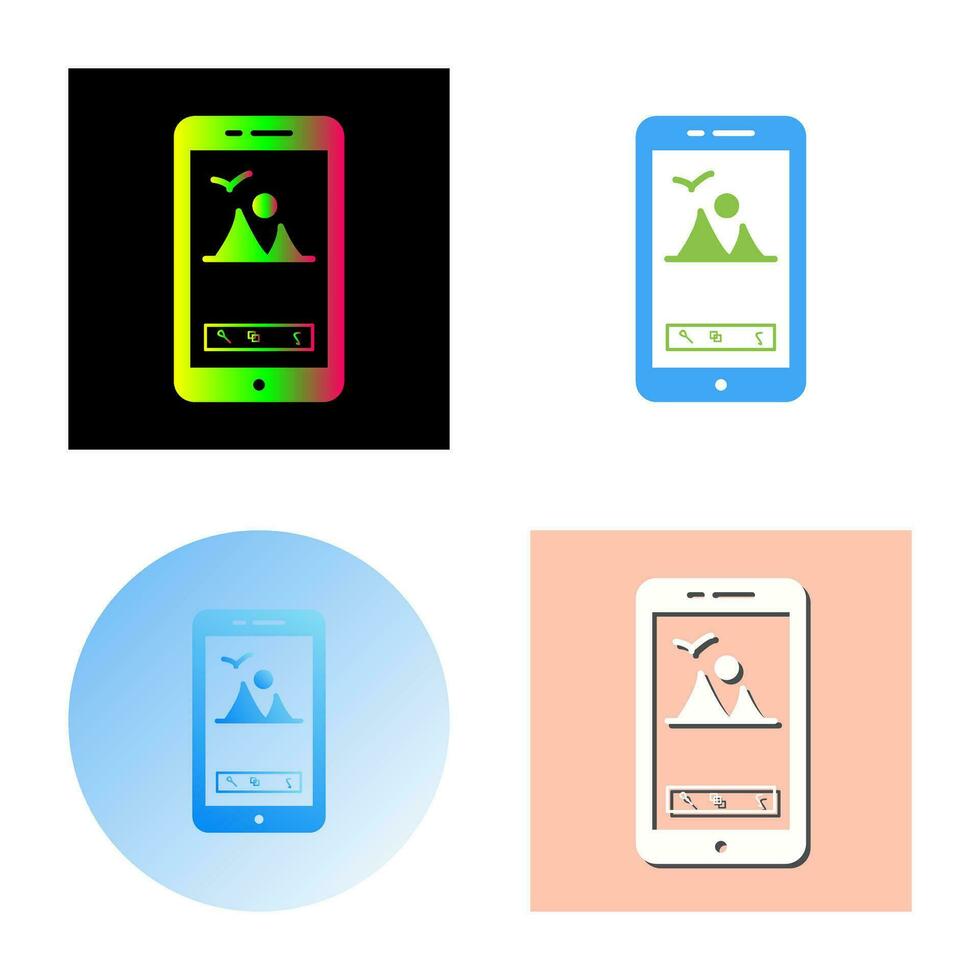 Unique Edit Picture Vector Icon