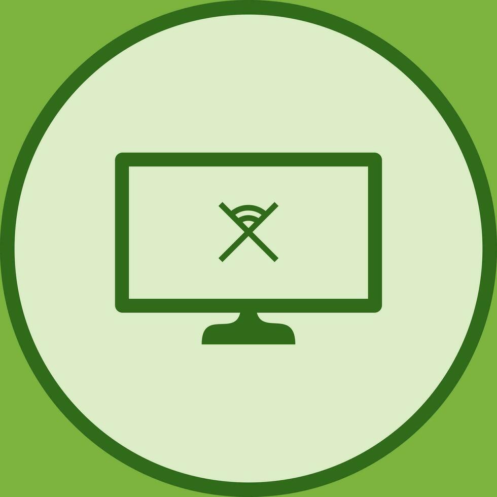 Unique Disconnected Network Vector Icon