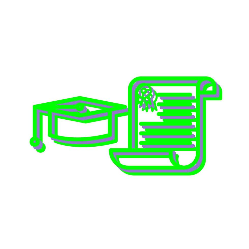 Unique Graduation Vector Icon