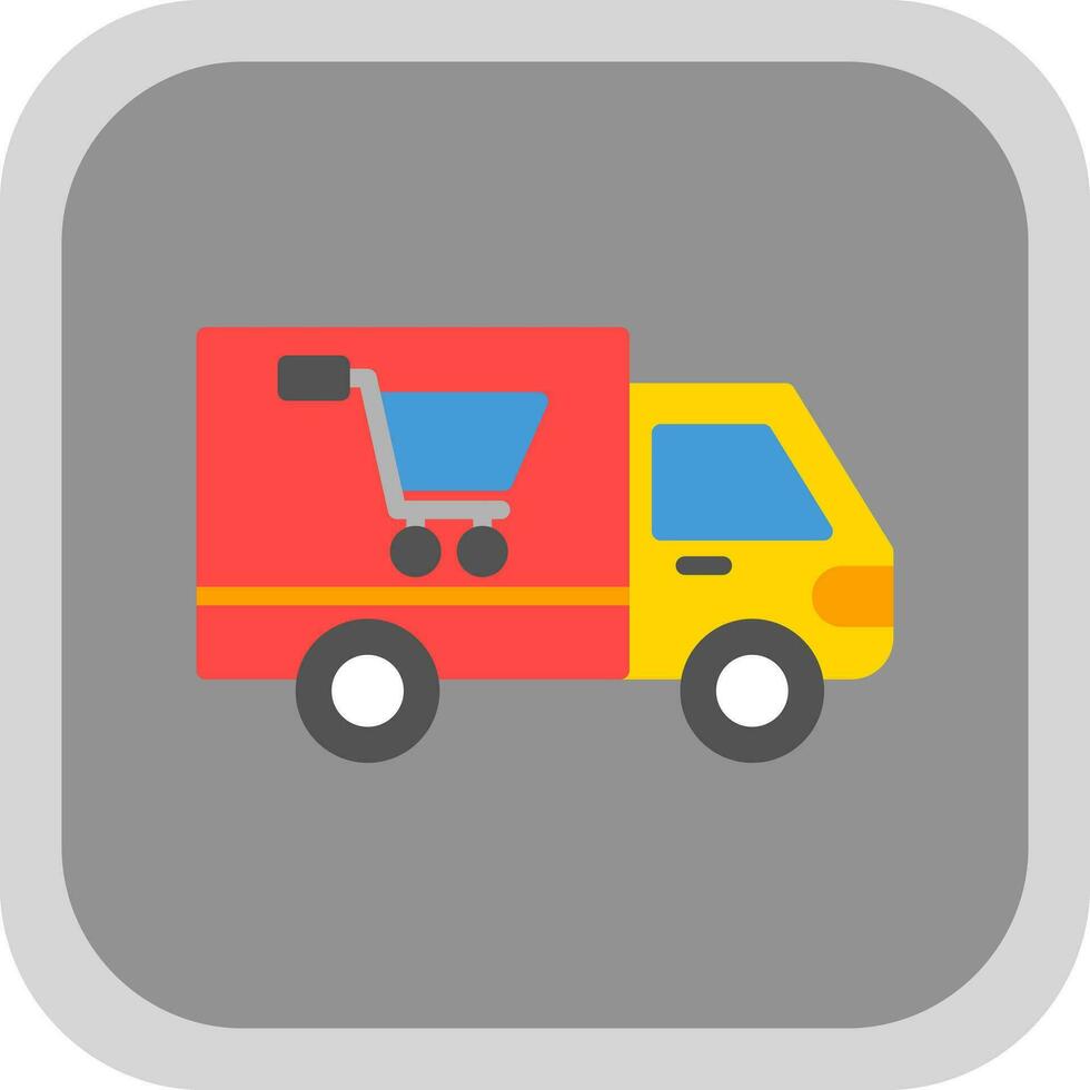 compras entrega camión vector icono diseño