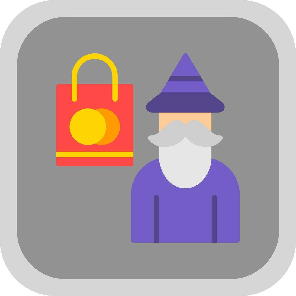 Shopping Wizard Vector Icon Design