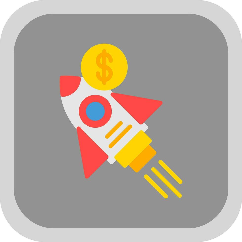 Sale Rocket Vector Icon Design