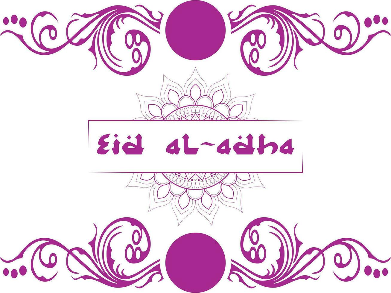 Happy Eid al-Adha design vector